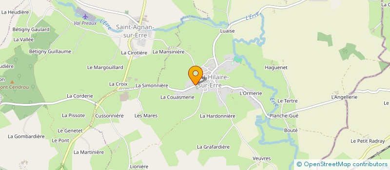 localisation de l'entreprise MONSIEUR CYRIL BAILLY à SAINT-HILAIRE-SUR-ERRE