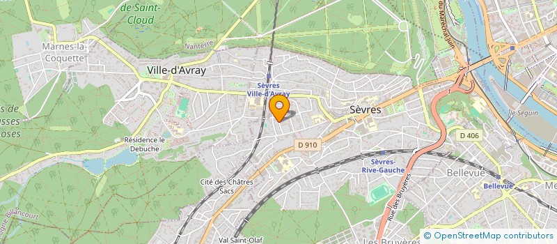 localisation de l'entreprise MONSIEUR CYRIL BALAY à SEVRES