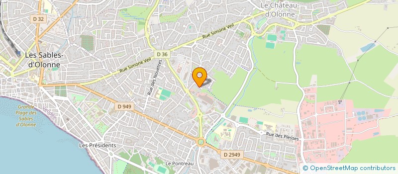 localisation de l'entreprise MONSIEUR CYRIL BARBIER  LES SABLES D'OLONNE