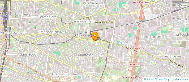 localisation de l'entreprise MONSIEUR CYRIL BARRAU  LYON