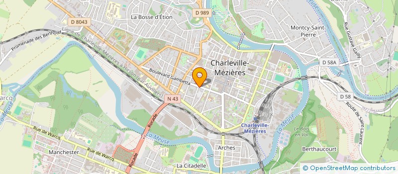 localisation de l'entreprise MONSIEUR CYRIL BARREAUX à CHARLEVILLE-MEZIERES