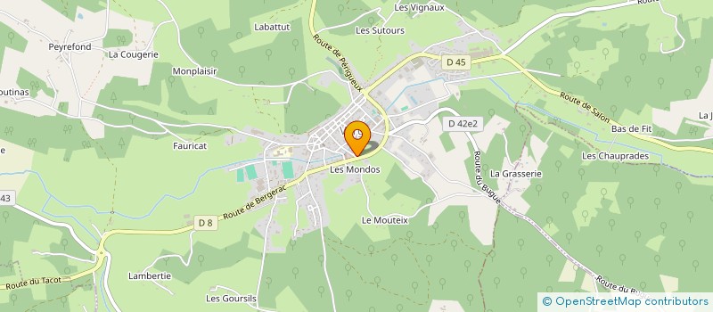 localisation de l'entreprise MONSIEUR CYRIL BARRIQUAULT  VERGT