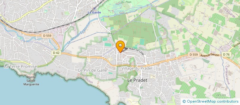 localisation de l'entreprise MONSIEUR CYRIL BASSAGAIX  LE PRADET