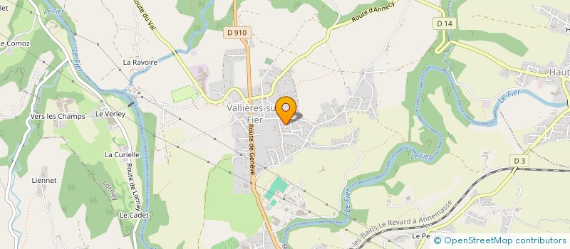 localisation de l'entreprise MONSIEUR CYRIL BATAILLE  VALLIERES-SUR-FIER