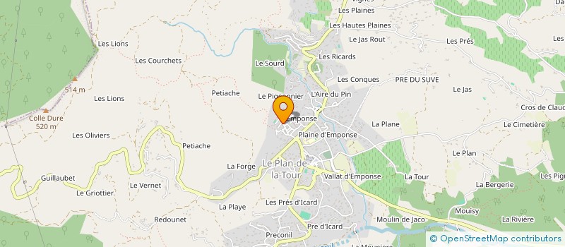 localisation de l'entreprise MONSIEUR CYRIL BAUDIC à LE PLAN-DE-LA-TOUR