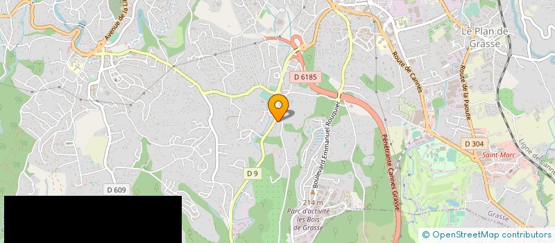 localisation de l'entreprise MONSIEUR CYRIL BAZIN à GRASSE