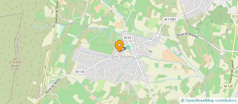 localisation de l'entreprise MONSIEUR CYRIL BEAUDET  SAINT-DREZERY