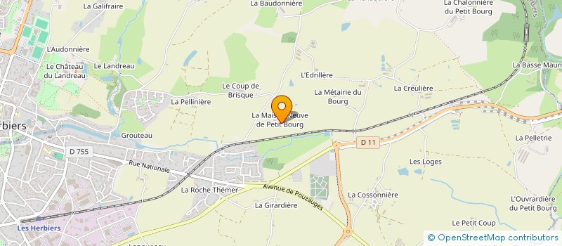 localisation de l'entreprise MONSIEUR CYRIL BELLANGER à LES HERBIERS