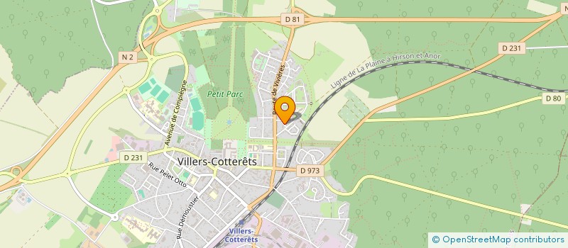 localisation de l'entreprise MONSIEUR CYRIL BELLEMENE  VILLERS-COTTERETS