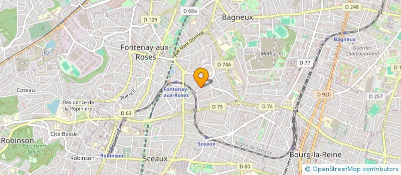 localisation de l'entreprise MONSIEUR CYRIL BELLOIR à FONTENAY-AUX-ROSES