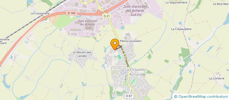 localisation de l'entreprise MONSIEUR CYRIL BENATIER à LES ACHARDS