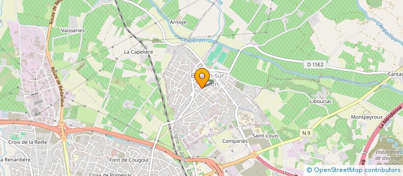 localisation de l'entreprise MONSIEUR CYRIL BENLASBET  BOUJAN-SUR-LIBRON