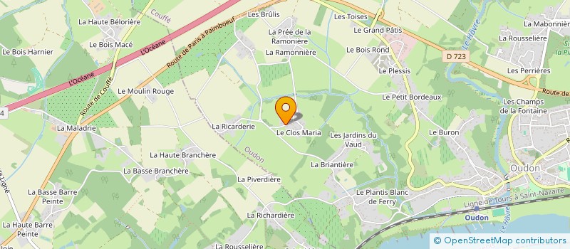 localisation de l'entreprise MONSIEUR CYRIL BERG  OUDON