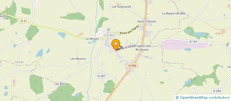 localisation de l'entreprise MONSIEUR CYRIL BERGER à LE PIN