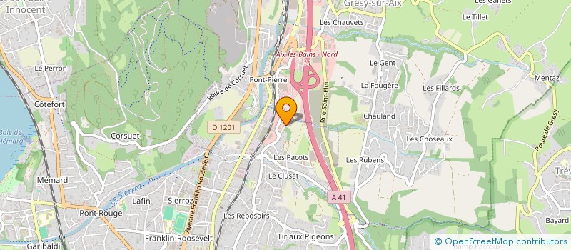 localisation de l'entreprise MONSIEUR CYRIL BERRUYER  AIX-LES-BAINS