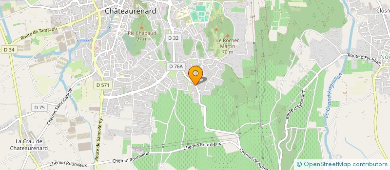 localisation de l'entreprise MONSIEUR CYRIL BERTRAND  CHATEAURENARD