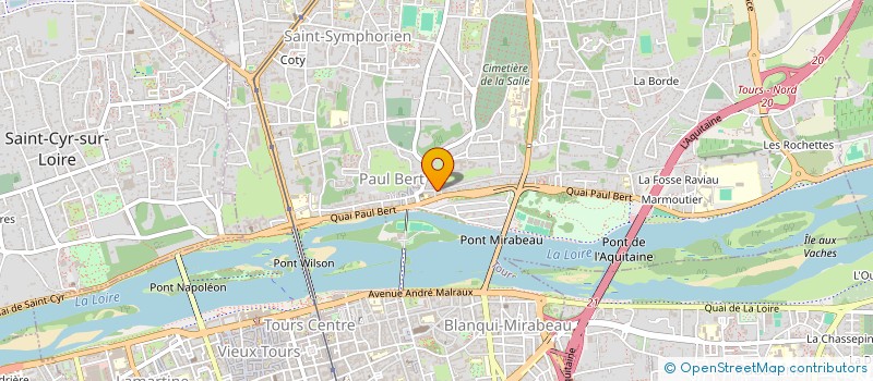 localisation de l'entreprise MONSIEUR CYRIL BERTRAND  TOURS
