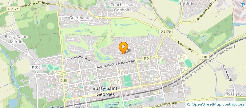 localisation de l'entreprise MONSIEUR CYRIL BETTENCOURT-AMARANTE  BUSSY-SAINT-GEORGES