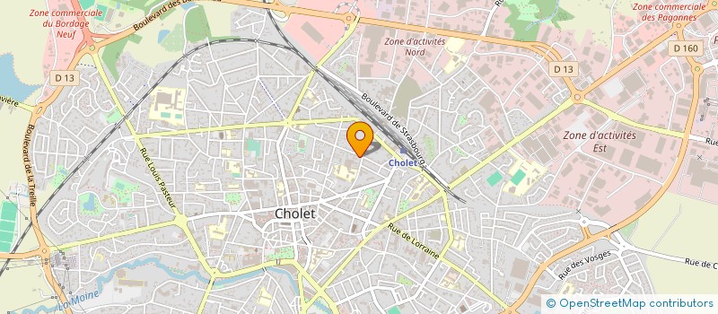 localisation de l'entreprise MONSIEUR CYRIL BIARD à CHOLET