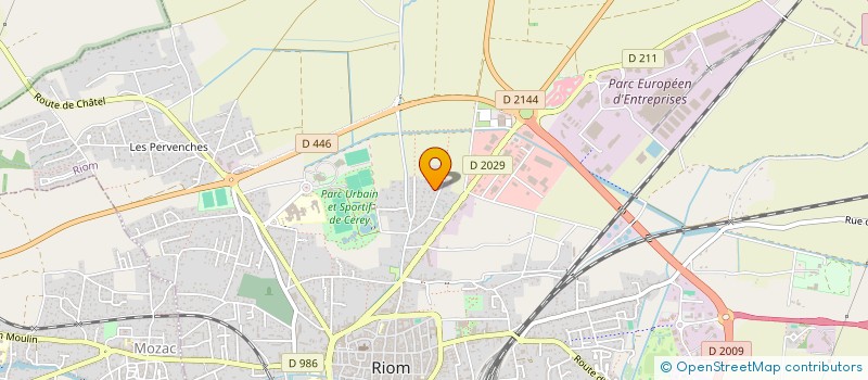 localisation de l'entreprise MONSIEUR CYRIL BLAISE  RIOM