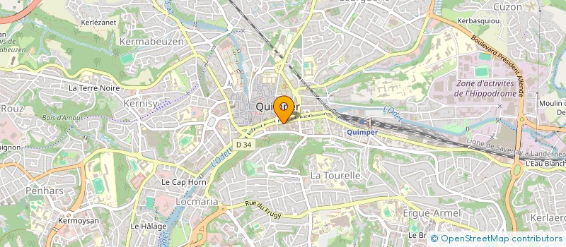 localisation de l'entreprise MONSIEUR CYRIL BLANCHARD à QUIMPER