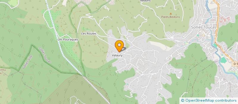 localisation de l'entreprise MONSIEUR CYRIL BLANQUER  SOLLIES-TOUCAS