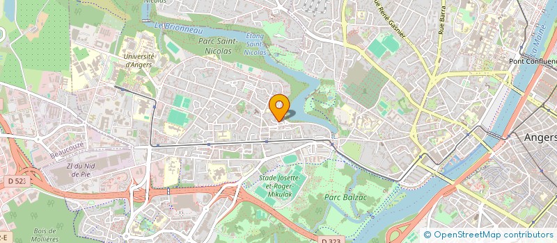 localisation de l'entreprise MONSIEUR CYRIL BLONDEAU à ANGERS