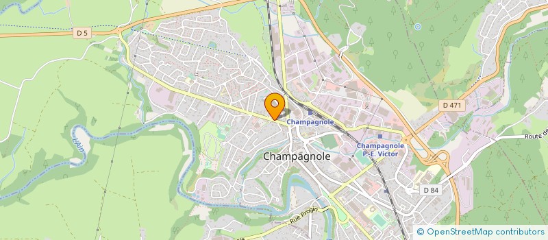 localisation de l'entreprise MONSIEUR CYRIL BOIVIN  CHAMPAGNOLE