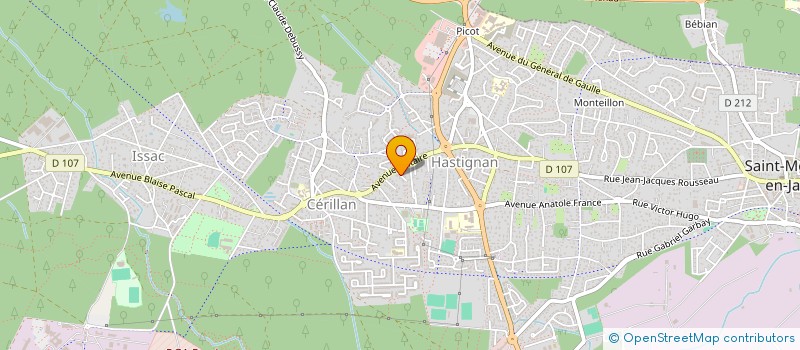 localisation de l'entreprise MONSIEUR CYRIL BOMPAN  SAINT-MEDARD-EN-JALLES