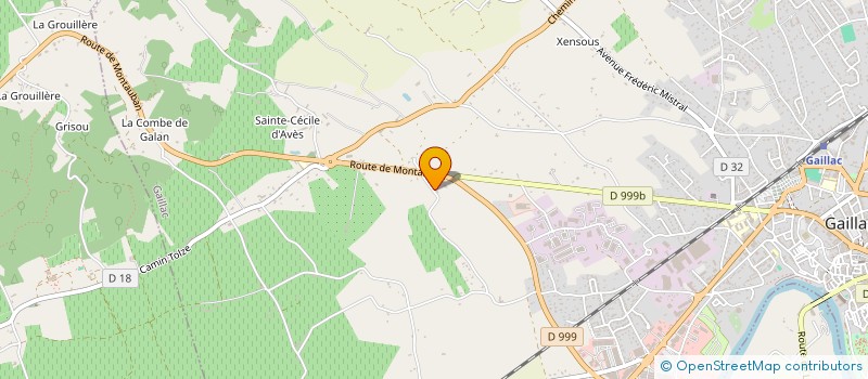 localisation de l'entreprise MONSIEUR CYRIL BONNET  GAILLAC