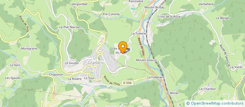 localisation de l'entreprise MONSIEUR CYRIL BONNET  LAMURE-SUR-AZERGUES