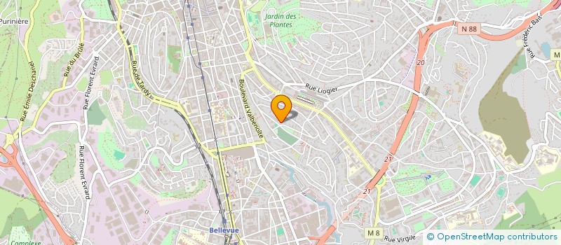 localisation de l'entreprise MONSIEUR CYRIL BONNET  SAINT-ETIENNE