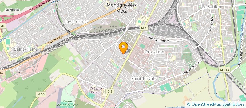 localisation de l'entreprise MONSIEUR CYRIL BONVILLE  MONTIGNY-LES-METZ