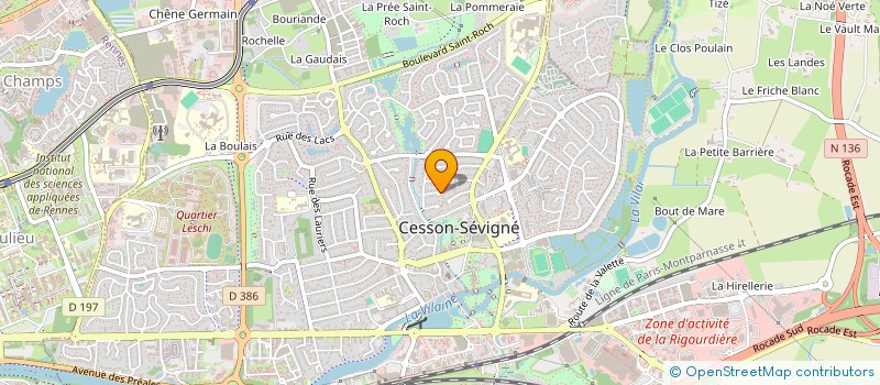 localisation de l'entreprise MONSIEUR CYRIL BORELY  CESSON-SEVIGNE