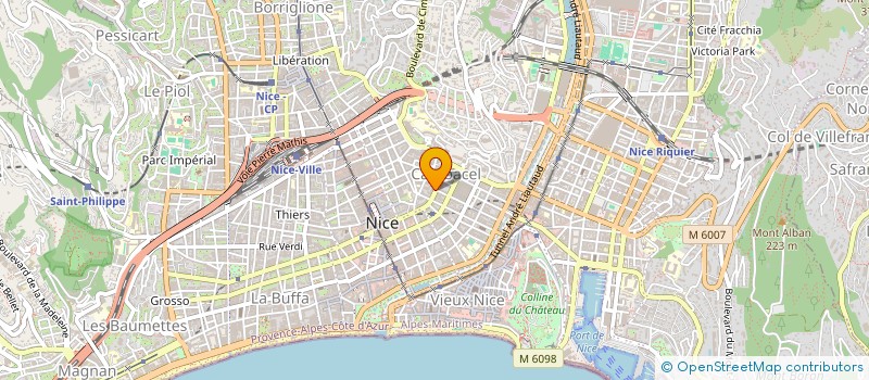 localisation de l'entreprise MONSIEUR CYRIL BORGNAT  NICE