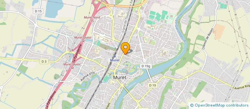 localisation de l'entreprise MONSIEUR CYRIL BORIN  MURET