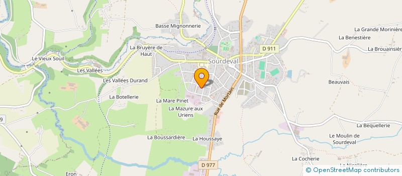 localisation de l'entreprise MONSIEUR CYRIL BOSCHER  SOURDEVAL