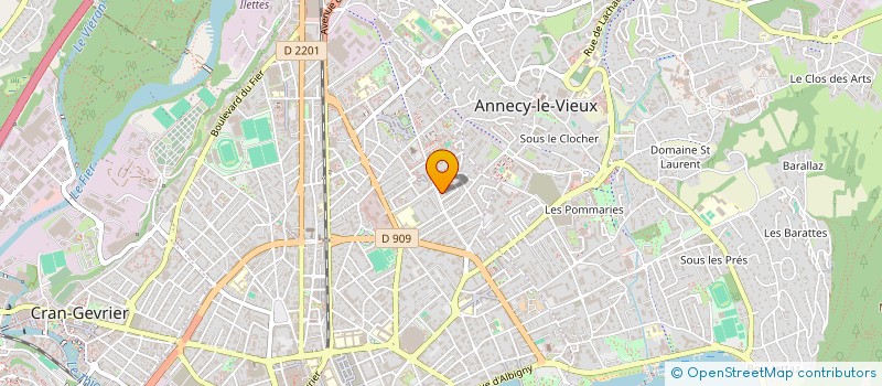 localisation de l'entreprise MONSIEUR CYRIL BOSSAVIE à ANNECY