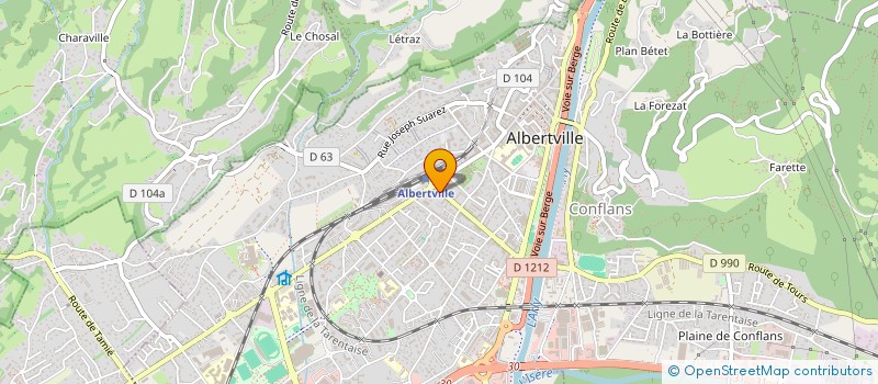 localisation de l'entreprise MONSIEUR CYRIL BOUIJOUX  ALBERTVILLE