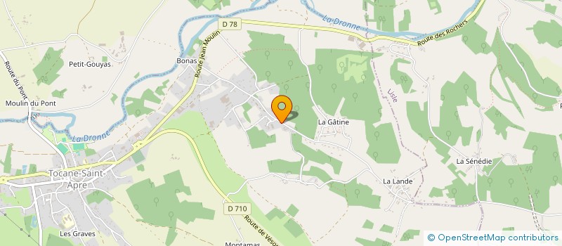 localisation de l'entreprise MONSIEUR CYRIL BOUNET  TOCANE-SAINT-APRE