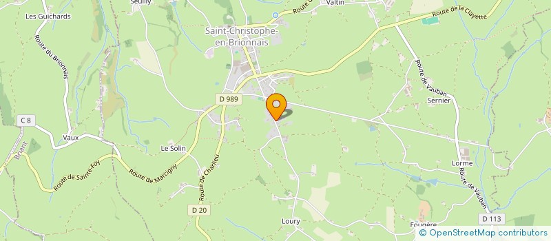 localisation de l'entreprise MONSIEUR CYRIL BOURACHOT  SAINT-CHRISTOPHE-EN-BRIONNAIS