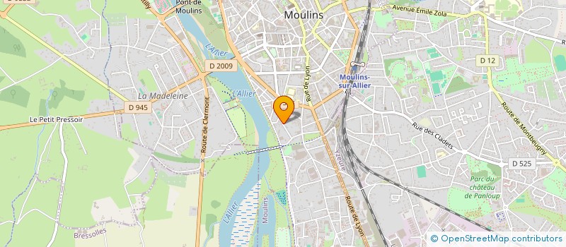 localisation de l'entreprise MONSIEUR CYRIL BOURDIN à MOULINS