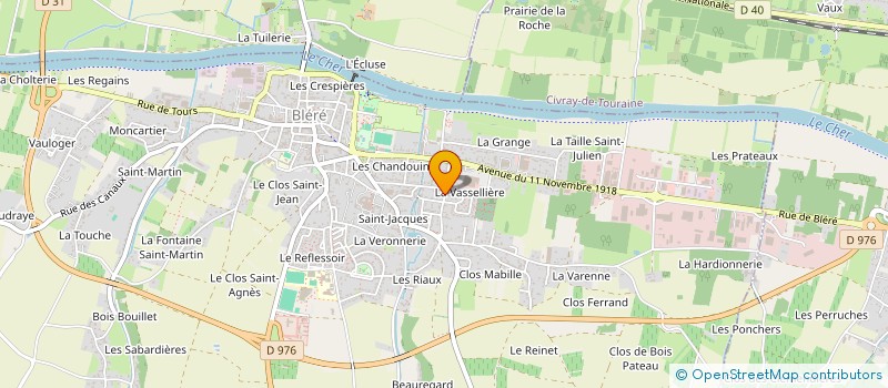 localisation de l'entreprise MONSIEUR CYRIL BOURDON  LA CROIX-EN-TOURAINE