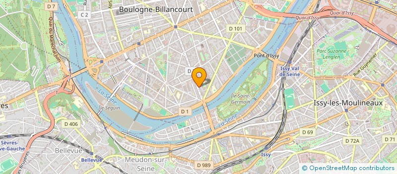 localisation de l'entreprise MONSIEUR CYRIL BOURGEOIS à BOULOGNE-BILLANCOURT