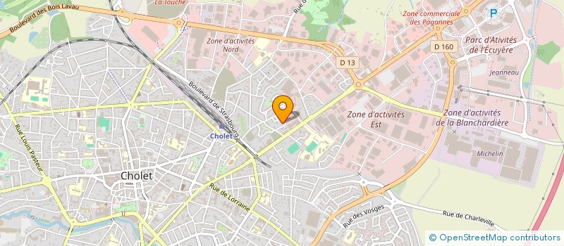 localisation de l'entreprise MONSIEUR CYRIL BOURGET  CHOLET