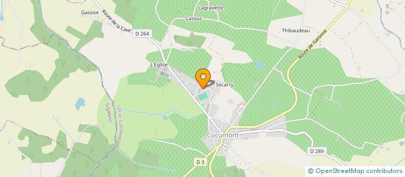 localisation de l'entreprise MONSIEUR CYRIL BOUYSSONIE  COCUMONT