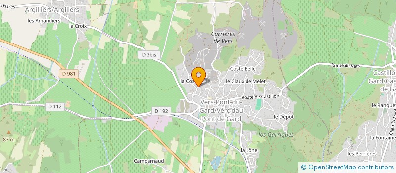 localisation de l'entreprise MONSIEUR CYRIL BOYER  VALLIGUIERES