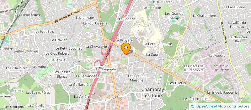 localisation de l'entreprise MONSIEUR CYRIL BRIANT à CHAMBRAY-LES-TOURS