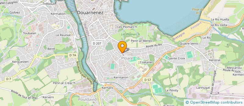 localisation de l'entreprise MONSIEUR CYRIL BRIENS  DOUARNENEZ