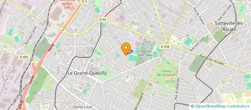 localisation de l'entreprise MONSIEUR CYRIL BRIFFAULT  LE GRAND-QUEVILLY